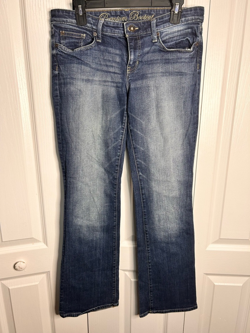 Gap Women’s 10/ 30R Premium Bootcut Dark Wash Stretch Denim Low Rise‎ Jeans Y2K